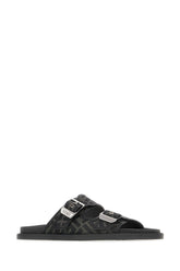 Embroidered canvas Fendi Feel sandals -  | Wise