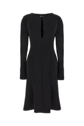 Black stretch viscose dress -  | Wise