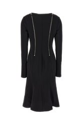 Black stretch viscose dress -  | Wise