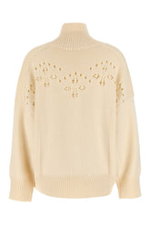 Cream wool oversize sweater -  | Wise