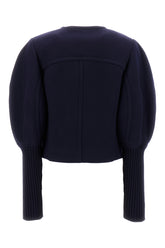 Cappotto Boxy in misto lana blu notte -  | Wise