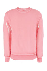 Pink cotton oversize sweatshirt -  | Wise