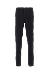 Midnight blue stretch wool pants -  | Wise