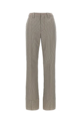 Embroidered wool blend pant -  | Wise