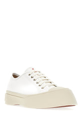 White nappa leather Pablo sneakers -  | Wise