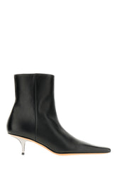 Black nappa leather ankle boots -  | Wise