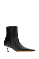 Black nappa leather ankle boots -  | Wise