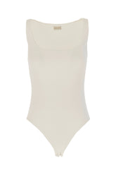 Ivory stretch viscose bodysuit -  | Wise