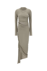 Grey viscose dress -  | Wise