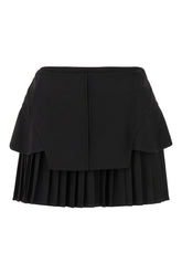 Minigonna in misto poliestere stretch nero -  | Wise