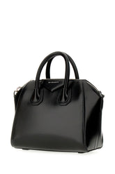 Black leather mini Antigona handbag -  | Wise