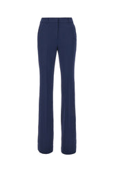 Navy blue triacetate blend pants -  | Wise