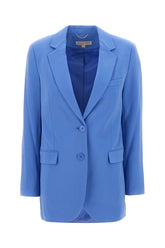 Cerulean triacetate blend blazer -  | Wise