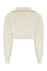 Sand stretch cotton blend sweatshirt -  | Wise