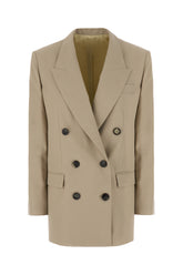 Cappuccino wool blazer -  | Wise