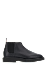 Black leather ankle boots -  | Wise