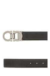 Black leather reversible belt -  | Wise