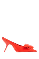 Red satin mules -  | Wise