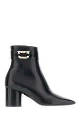 Black nappa leather ankle boots -  | Wise