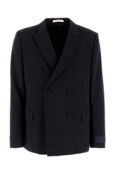 Midnight blue wool blazer -  | Wise