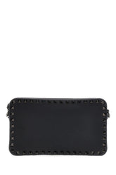 Black leather Rockstud crossbody bag -  | Wise