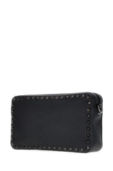 Black leather Rockstud crossbody bag -  | Wise