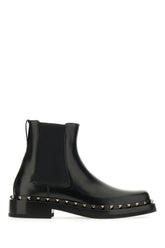 Black leather ankle boots -  | Wise