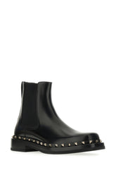 Black leather ankle boots -  | Wise