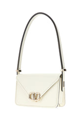 Ivory nappa leather small Letter Bag shoulder bag -  | Wise