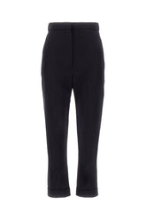 Midnight blue wool blend pant -  | Wise