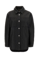 Black synthetic leather shirt -  | Wise