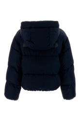 Midnight blue nylon blend padded jacket -  | Wise