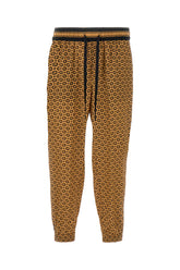 Printed silk joggers -  | Wise