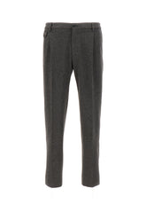 Dark grey stretch viscose blend chino pants -  | Wise