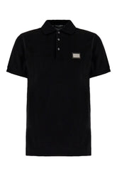 Polo in piquet nero -  | Wise