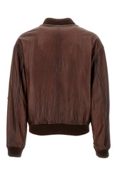 Chocolate nappa leather jacket -  | Wise