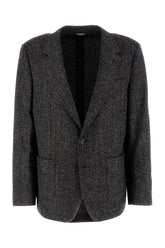 Embroidered stretch wool blend blazer -  | Wise