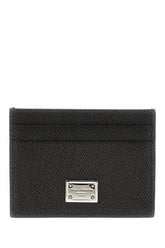 Black leather card holder -  | Wise