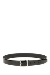 Black leather reversible belt -  | Wise