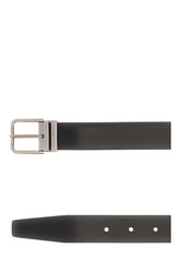 Black leather reversible belt -  | Wise