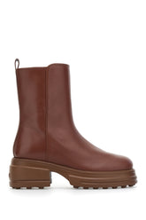 Brick leather boots -  | Wise