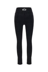 Black stretch nylon leggings -  | Wise