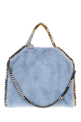 Powder blue synthetic fur Falabella handbag -  | Wise