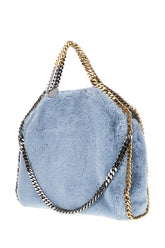 Powder blue synthetic fur Falabella handbag -  | Wise