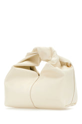 Ivory leather mini Twister handbag -  | Wise