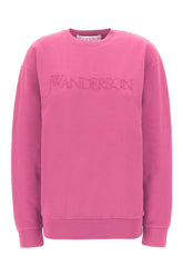 Pink cotton oversize sweatshirt -  | Wise