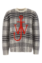 Embroidered nylon blend oversize sweater -  | Wise