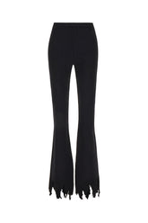 Pantalone in misto viscosa nero -  | Wise