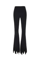 Pantalone in misto viscosa nero -  | Wise