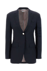 Midnight blue wool blazer -  | Wise